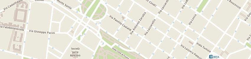 Mappa della impresa dafe international srl a MILANO