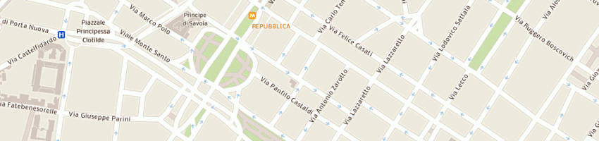 Mappa della impresa coface service spa a MILANO