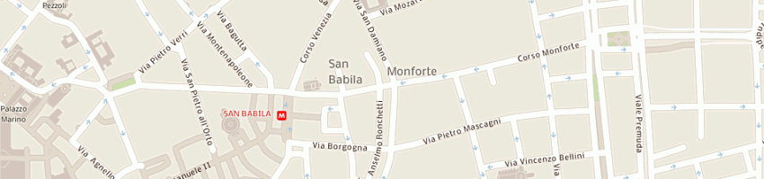 Mappa della impresa malvisini cristina maria a MILANO