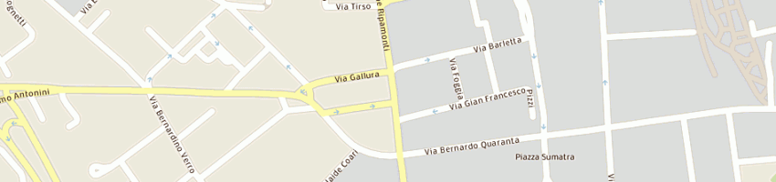 Mappa della impresa monziani umberto a MILANO