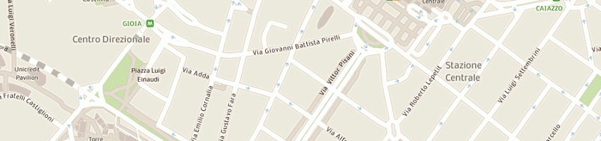 Mappa della impresa raggini gaudenzo a MILANO