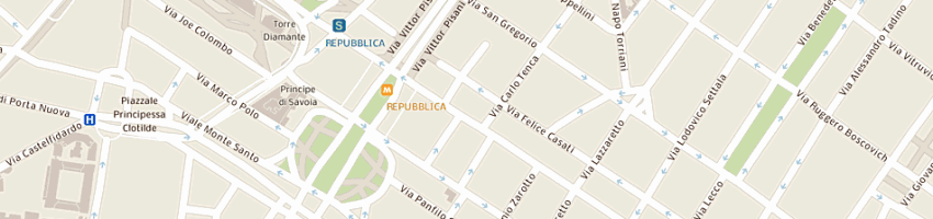 Mappa della impresa mori pietro a MILANO