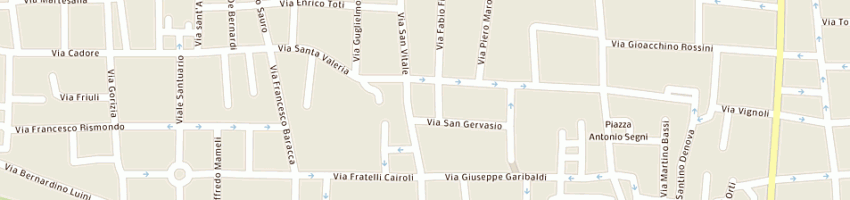Mappa della impresa panetteria fratelli vivace a SEREGNO
