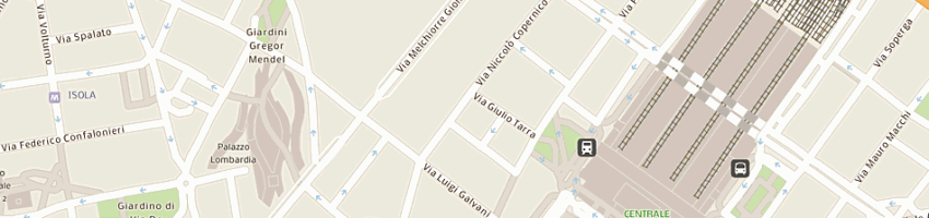 Mappa della impresa la minerva srl a MILANO