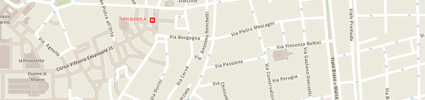 Mappa della impresa bianchi e associati a MILANO