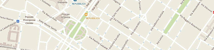 Mappa della impresa gfargion sas di giuseppe fargion e c a MILANO