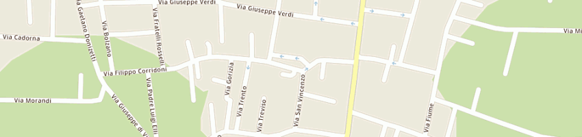 Mappa della impresa bar tabacchi pozzi a GIUSSANO