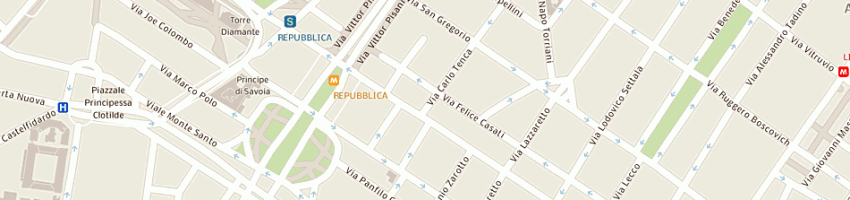 Mappa della impresa unigiros internacional spa a MILANO