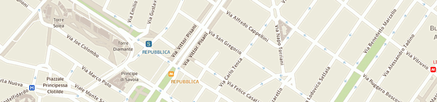 Mappa della impresa san gregorio srl a MILANO