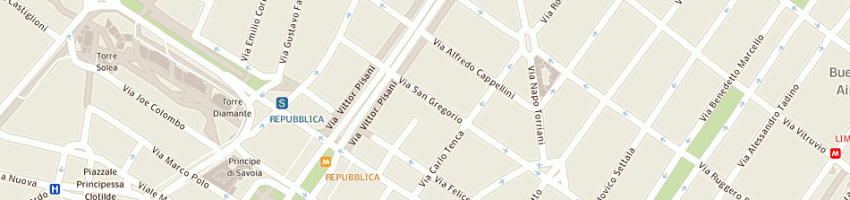 Mappa della impresa san gregorio srl a MILANO