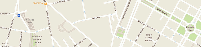 Mappa della impresa the c' comunicazione srl a MILANO