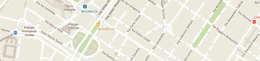 Mappa della impresa ing camillo corona srl a MILANO
