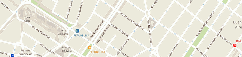 Mappa della impresa circolo cooperativo ferrovieri martiri di greco a MILANO