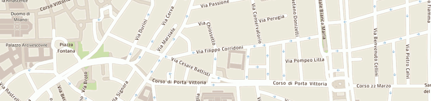 Mappa della impresa dottore mariconti a MILANO