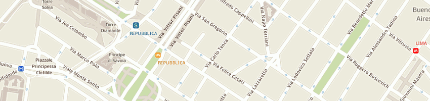 Mappa della impresa azygos srl a MILANO