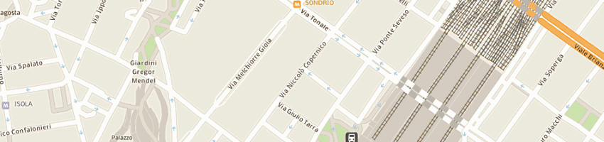 Mappa della impresa studio 74 di ciccarelli giandomenico e c a MILANO