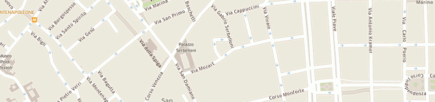 Mappa della impresa amade' srl a MILANO