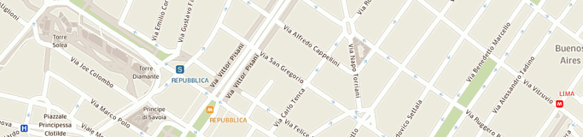 Mappa della impresa manifattura tessile sida srl a MILANO