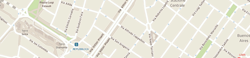 Mappa della impresa combri (sas) a MILANO