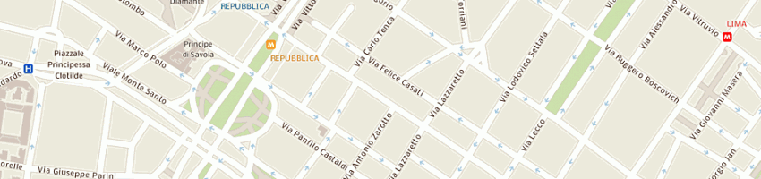 Mappa della impresa canossa srl a MILANO