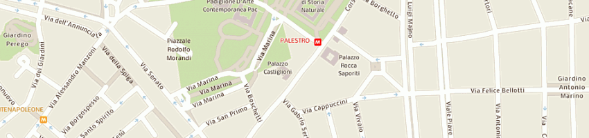 Mappa della impresa mip marketing e informatica in profumeria srl a MILANO
