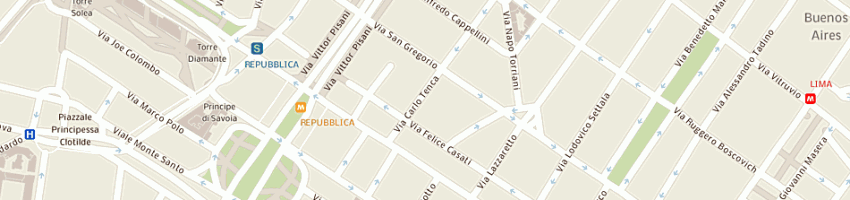 Mappa della impresa apricot (srl) a MILANO