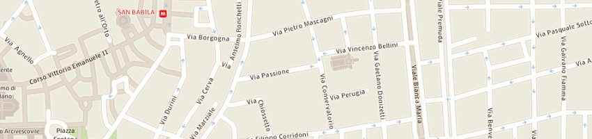 Mappa della impresa claraluna sas di corioni armando e c a MILANO