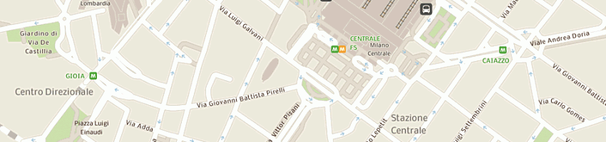 Mappa della impresa excelsior hotel gallia srl a MILANO