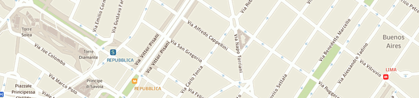Mappa della impresa saletta giulio (srl) a MILANO