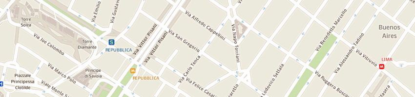 Mappa della impresa foppa pedretti direct srl a MILANO