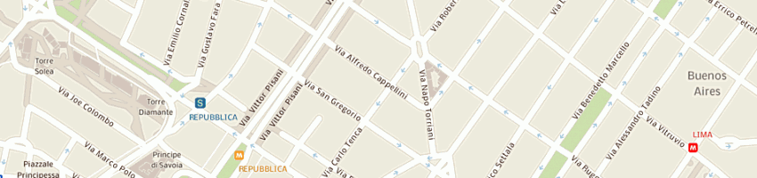 Mappa della impresa g saletta di capra maria luisa e c sas a MILANO
