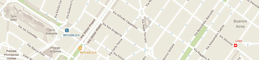 Mappa della impresa hollywood srl a MILANO