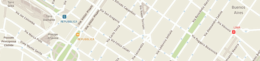 Mappa della impresa buonfante snc di gaetano e carlo buonfante a MILANO