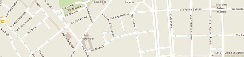 Mappa della impresa falconieri alessandro antonio a MILANO