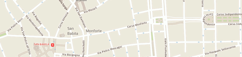 Mappa della impresa promofin spa a MILANO