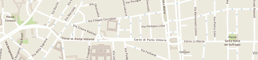 Mappa della impresa studio legale brambilla emanuele a MILANO