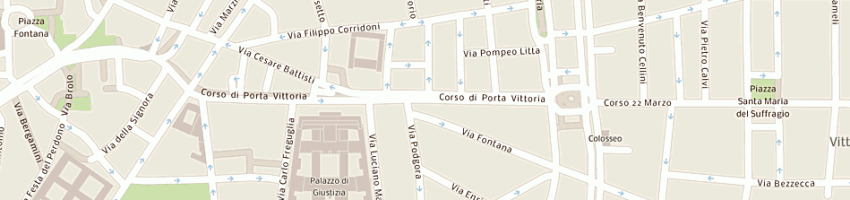 Mappa della impresa studio legale settimi a MILANO