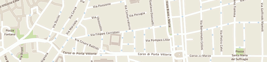 Mappa della impresa favero roberto a MILANO