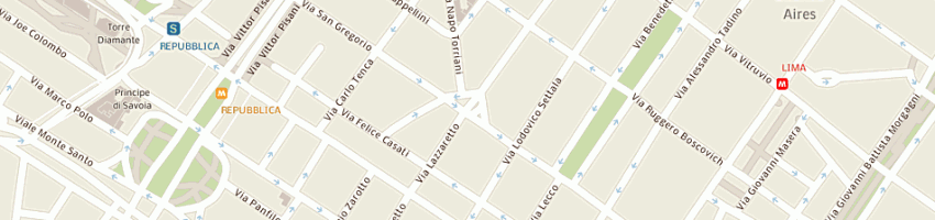Mappa della impresa farmacia braccio snc di giovanazzi dr alessandro e c a MILANO