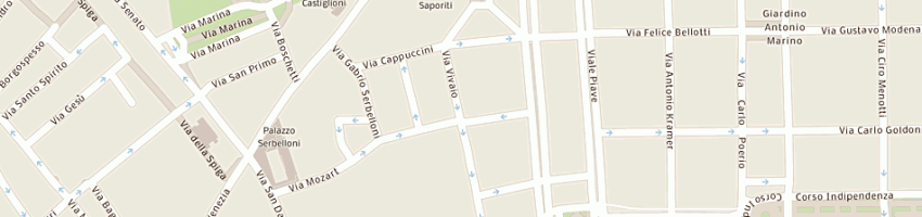 Mappa della impresa vivaio servizi immobiliari srl a MILANO