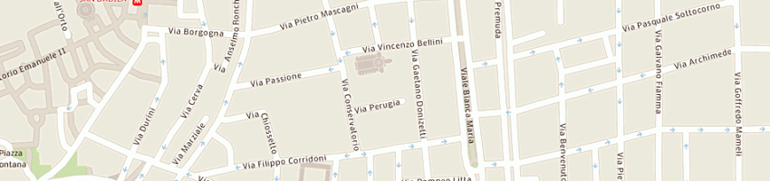 Mappa della impresa conservatorio di musica e verdi a MILANO