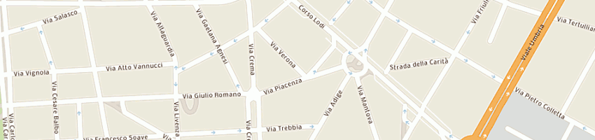 Mappa della impresa zetatiesse srl a MILANO