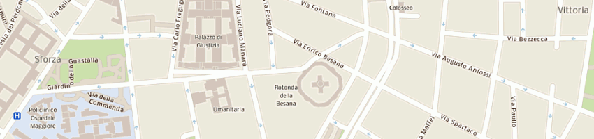 Mappa della impresa galleria d'arte san barnaba di del sole patrizia (sas) a MILANO
