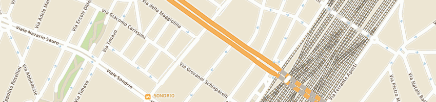Mappa della impresa granvillani mariangela a MILANO