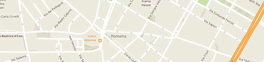Mappa della impresa terzaghi e c a MILANO