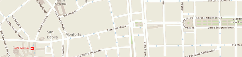 Mappa della impresa bosoni (srl) a MILANO