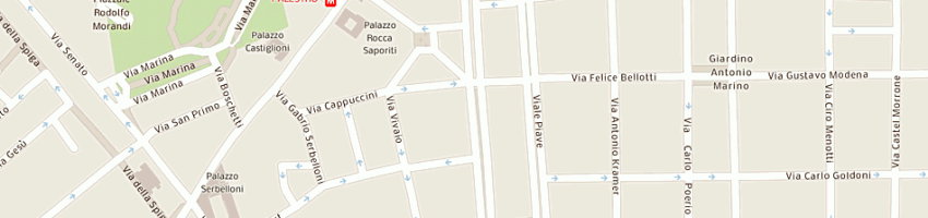 Mappa della impresa solidago (srl) a MILANO