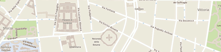 Mappa della impresa notte e di' srl a MILANO