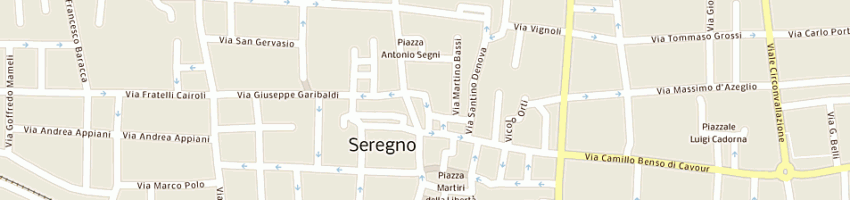 Mappa della impresa manumission di venturini valentina a SEREGNO