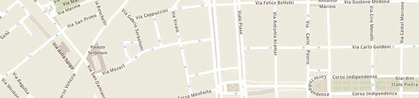 Mappa della impresa converium italia - rappresentanza generale a MILANO